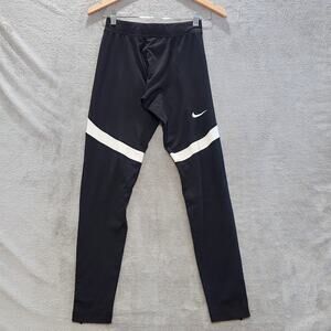 Nike Dri-Fit Mens Black Power Tech Running Training Tights Size Small Athletic